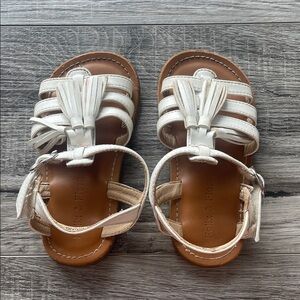 Fox & Flora White Kids Sandals